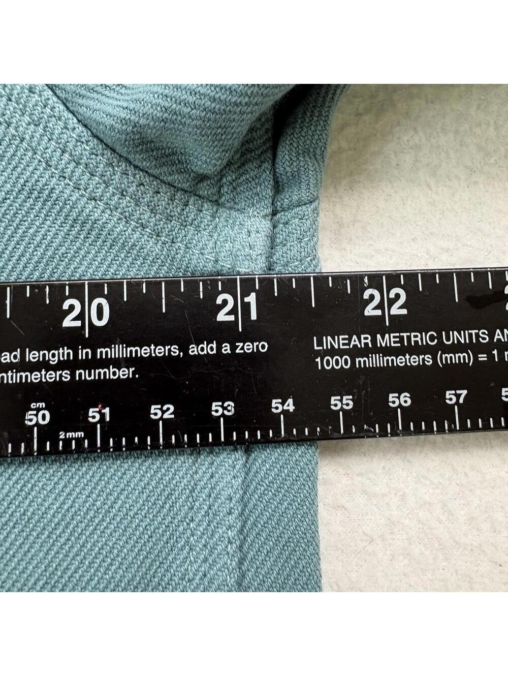 Outerknown Twill Flannel Rambler Shirt Organic Cotton Medium Turquoise Blue - Picture 7 of 8